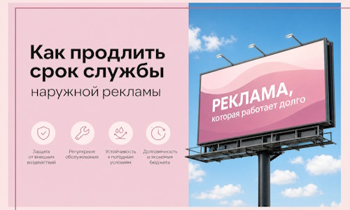 Как продлить срок службы наружной рекламы в Ялуторовске