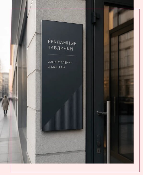 Рекламные таблички в Ялуторовске по цене от 4648 р. | Аванза-Лтр
