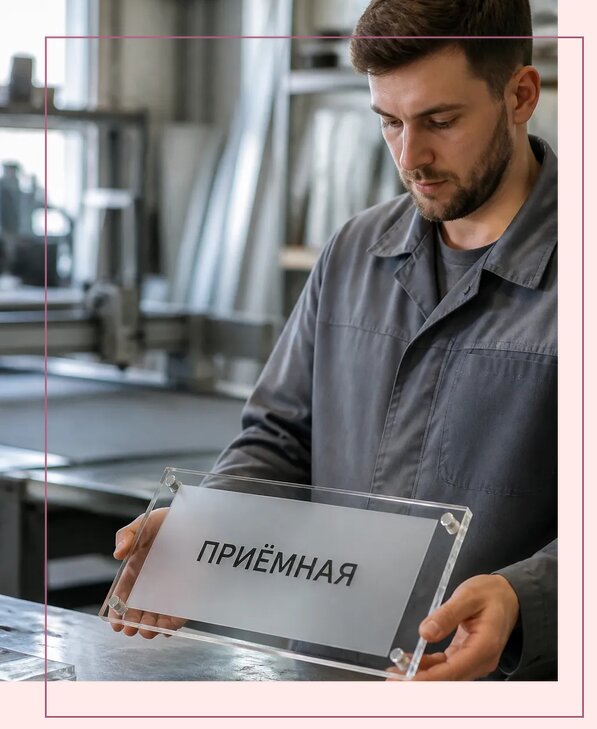 Таблички из оргстекла на заказ в Ялуторовске от 4028 р. | Аванза-Лтр