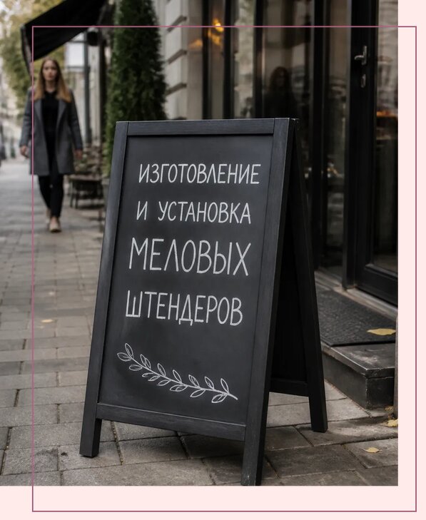 Меловые штендеры в Ялуторовске по цене от 6714 р. | Аванза-Лтр